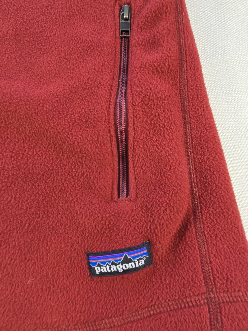 Patagonia Synchilla Fleece Vest Red Full Zip Men's Medium